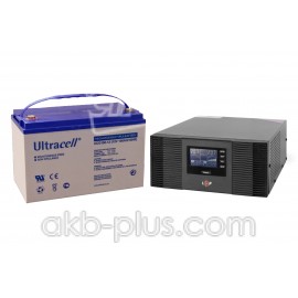 Комплект резервного питания LogicPower 1050Вт/ Ultracell GEL 12В, 100Ач Комплект резервного питания LogicPower 1050Вт/ Ultracell GEL 12В, 100Ач